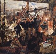 William Bell Scott Iron and Coal Spain oil painting artist